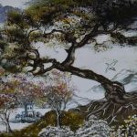 Détail d'une peinture de Mireille Nègre