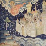 La Tenture de l’Apocalypse (1377) du château d’Angers est une suite de tapisseries de 107 m. La Jérusalem nouvelle qui descend du ciel est l’allégorie du Paradis et de la vie éternelle.
