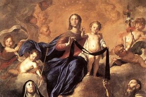 N.-D. du Mont-Carmel et les saints du Carmel, Pietro Novelli, 1641.