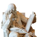 Blaise Pascal, 1785, marbre d’Augustin Pajou, musée du Louvre.