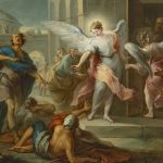 L’aveuglement des habitants de Sodome, Charles-André van Loo, XVIIIe.