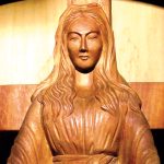 La statue de la Vierge d’Akita.