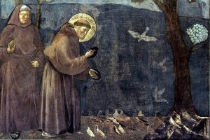 Le sermon aux oiseaux, basilique d'Assise.