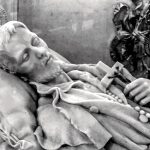 Gisant de saint Benoît-Joseph Labre, église Sainte-Marie-des-Monts, Rome
