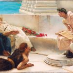 Une lecture d’Homère, 1885, Lawrence Alma-Tadema.