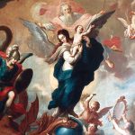 {La Vierge de l’Apocalypse}, 1760, Miguel Cabrera, Museo Nacional de Arte, Mexico.