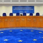 Salle d'audience de la Cour européenne des droits de l'homme à Strasbourg.